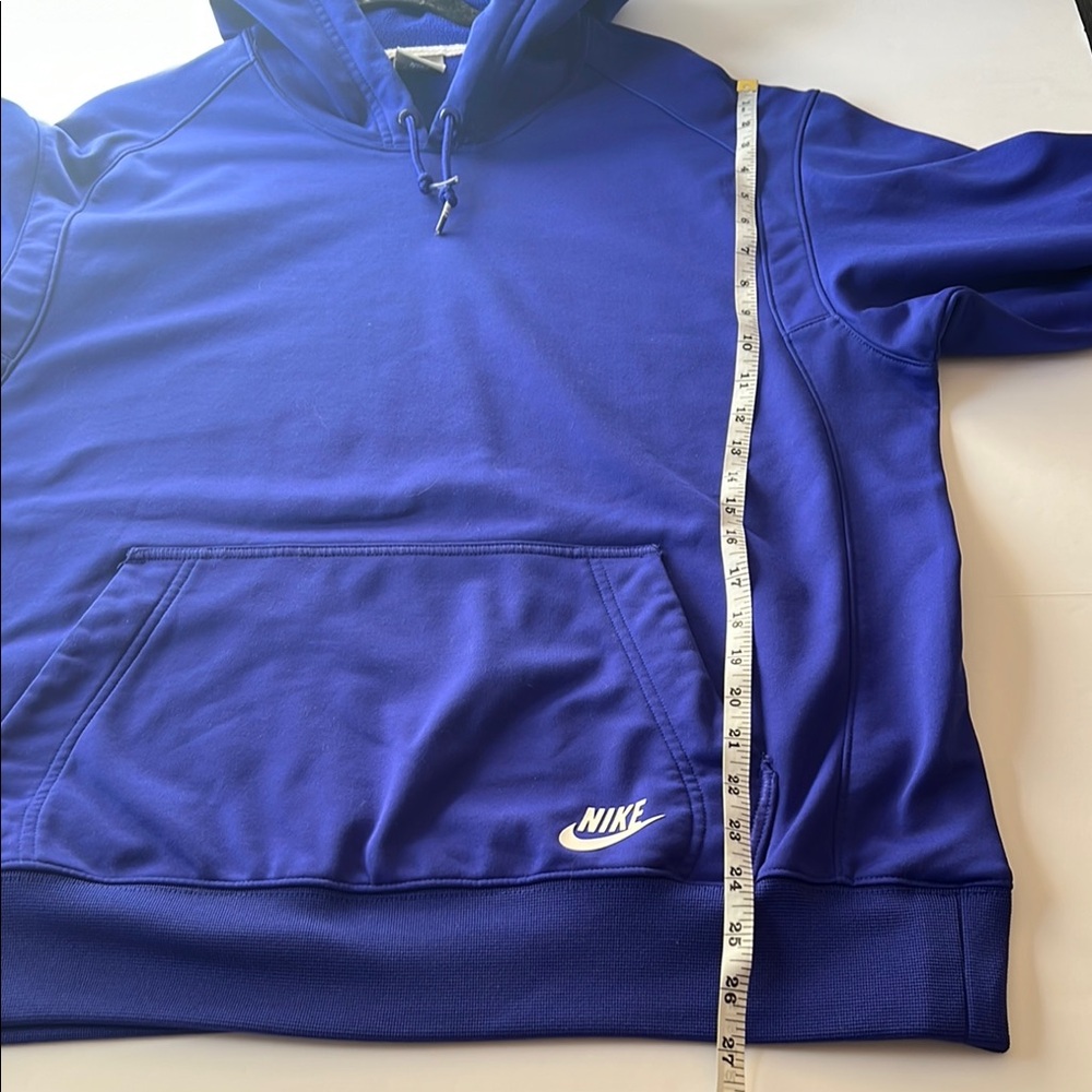Nike Men's Royal Blue Hoodie Pullover Sweatshirt Size L EUC Athleisure Sporty - Picture 6 of 7